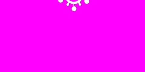 Light Pink vector background with covid-19 symbols.