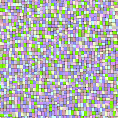 Colorful abstract mosaic. Multicolor mosaic texture. Abstract background with geometric design. Vector mosaic background.