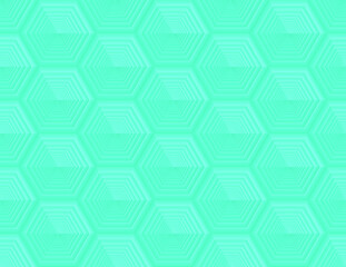 Seamless vector pattern of blue honeycomb mosaic. Blue hexagon tiles background. Print for wrapping, backgrounds, fabric, packaging, scrapbooking. 