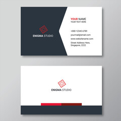 Minimalistic grey business card design