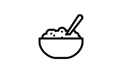 Food iconvector white background