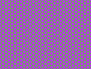 Seamless vector pattern of purple honeycomb mosaic. Geometric design. Purple hexagon tiles background. Print for wrapping, web backgrounds, fabric, decor, surface, packaging, scrapbooking, etc. 