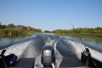 fishing on the river