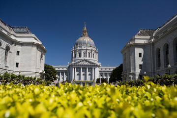 Facade of a government building, City Hall, San Francisco, California, USA