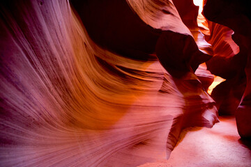 Rock formations in a canyon, Antelope Canyon, Page, Arizona, USA