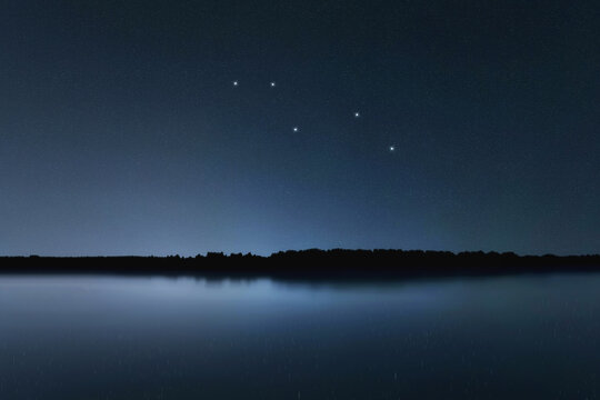 Vulpecula star constellation, Night sky, Cluster of stars, Deep space,&nbsp;Fox constellation
