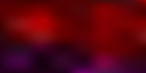 Dark blue, red vector blurred background.