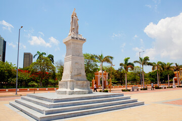 Fototapeta na wymiar Monument in a city, Cartagena, Bolivar, Colombia