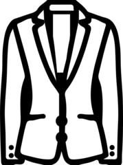 suit icon isolated on background