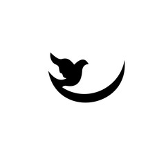 Fototapeta na wymiar Bird logo. Bird Business Logo Template, Emblem design on white background