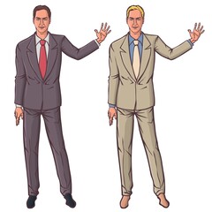 A team of like-minded people. Teamwork. Striving for success. Vector illustration.