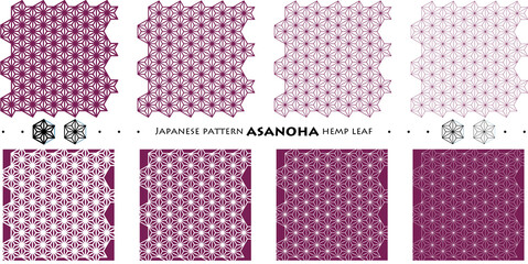 Japanese pattern ASANOHA hemp leaf_seamless pattern_c07