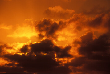 Close-up of storm clouds in the sky 