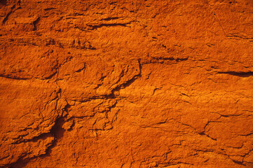 Close-up of the surface of a rock 