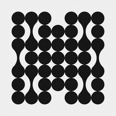 Abstract Cross Pattern Dots Logo generative computational art illustration