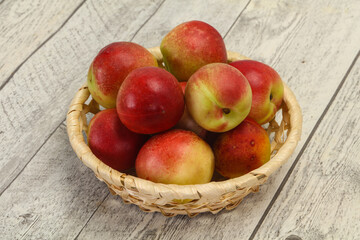 Sweet tasty fresh ripe apricots