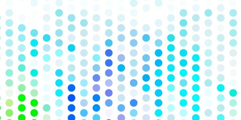 Light blue, green vector template with circles.