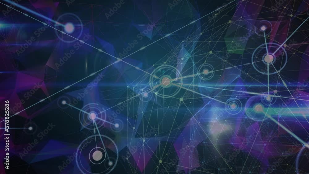 Poster network of connections against plexus networks
