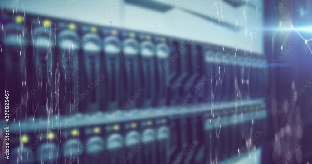 Poster network of connections against circuit connection of server