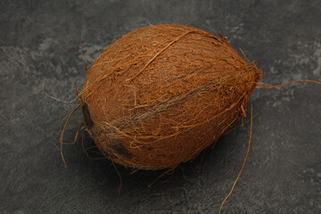 Ripe tasty Coconut with milk