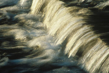 High angle view of a waterfall 