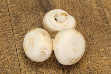 Raw Champignon heap for cooking