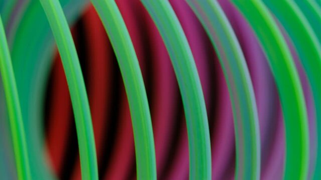 Background vibrant colors. Colorful abstract rainbow curves motion. Smooth loop animation in 4K. 