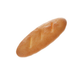 Crispy cracker isolated on white. Delicious snack