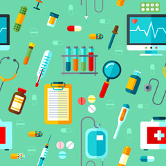Medical Equipment Seamless Pattern