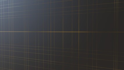 3d render pattern of black and gold shapes