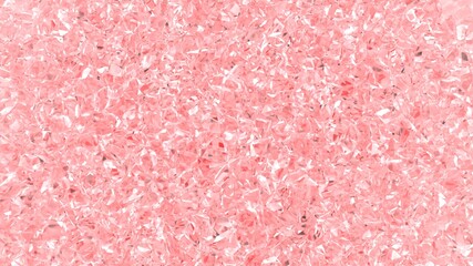 pink shards of glass 3d render