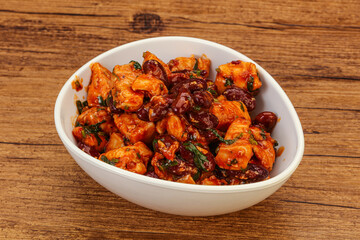 Roasted Chicken breast with bean