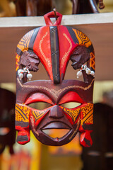 Traditional mask from a shop at Kenya