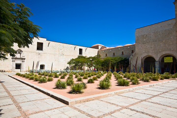 Courtyard of a museum, Santo Domingo, Oaxaca, Oaxaca State, Mexico 