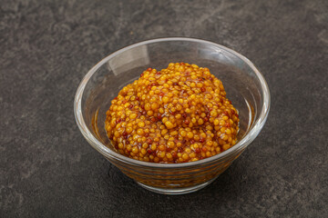 Dijon mustard sauce with seeds