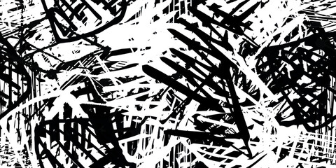 Fototapeta premium Grunge background texture. Abstract pattern of chaotic elements. Art object