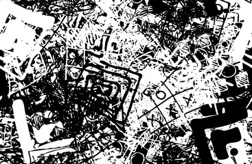 Grunge background texture. Abstract pattern of chaotic elements. Art object