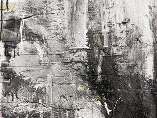 Rough paint dripping, spray paint artwork. Abstract background oil paint painting style. Damage to...