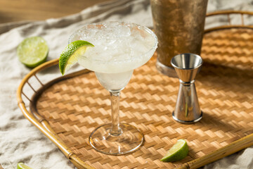Refreshing Cold Boozy Frozen Tequila Margarita