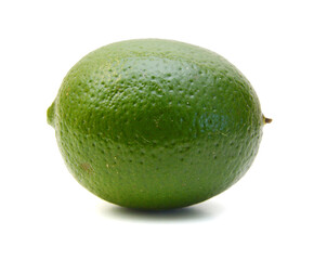 Fresh limes Isolated on white