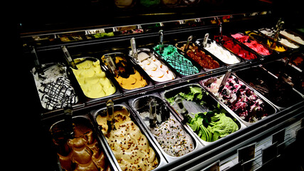 Traditional Italian Ice Cream Selection