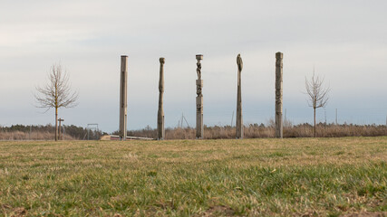 Aussicht, Blick, Himmel, Stellen, S&auml;ulen, hoch