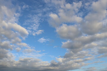 blue sky with clouds