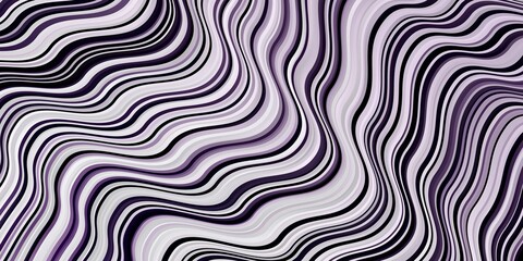 Fototapeta premium Light Purple vector pattern with wry lines. Colorful geometric sample with gradient curves. Pattern for booklets, leaflets.