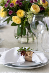 Table setting for Rosh Hashana