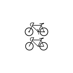 Fototapeta premium bike logo icon vector design