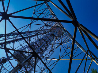 transceiver tower and blue sky