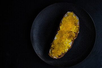 Yellow trout caviar