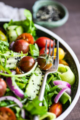 Fresh vegetable salad