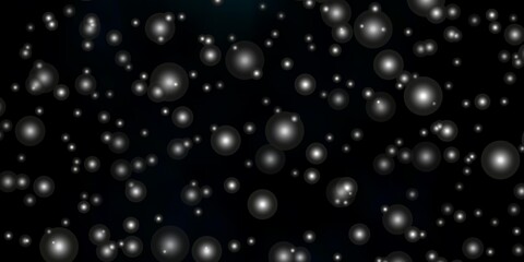 Dark BLUE vector layout with bright stars. Decorative illustration with stars on abstract template. Pattern for websites, landing pages.